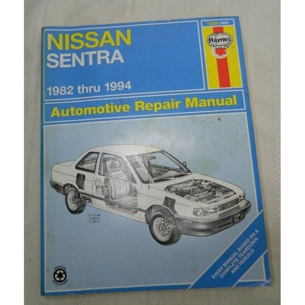 Haynes Automotive Repair Manual 72050 (982)  For 1982-1994 Nissan Sentra